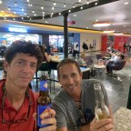 Flying out of Boston Logan, the adventure has begun.  Next stop Barcelona.